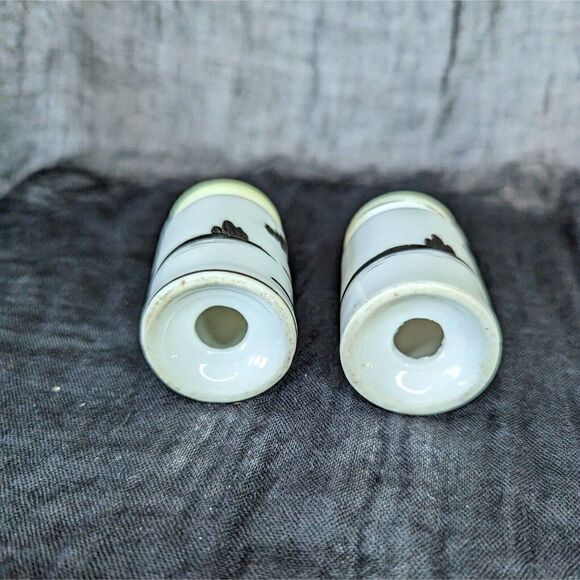 Hand painted Vintage Japanese Salt and Pepper Shaker Set Bonsai Japanese Maple - Picture 5 of 6